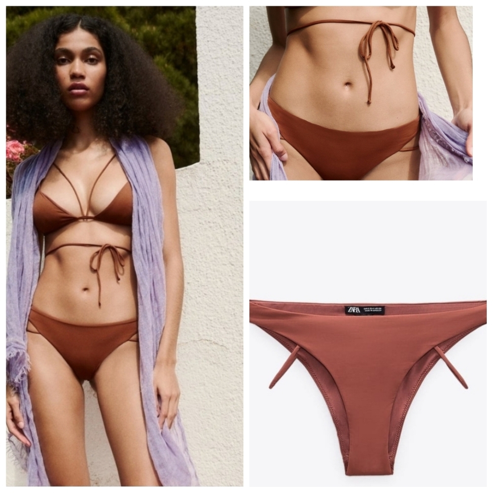 💘☃️🆕️Zara Chocolate Brown Bikini Set